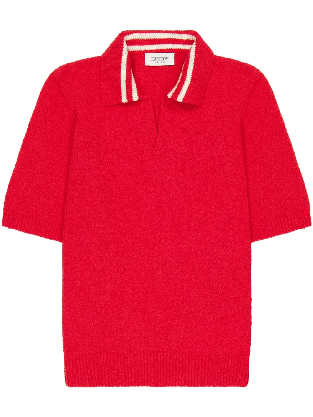 knitted polo shirt