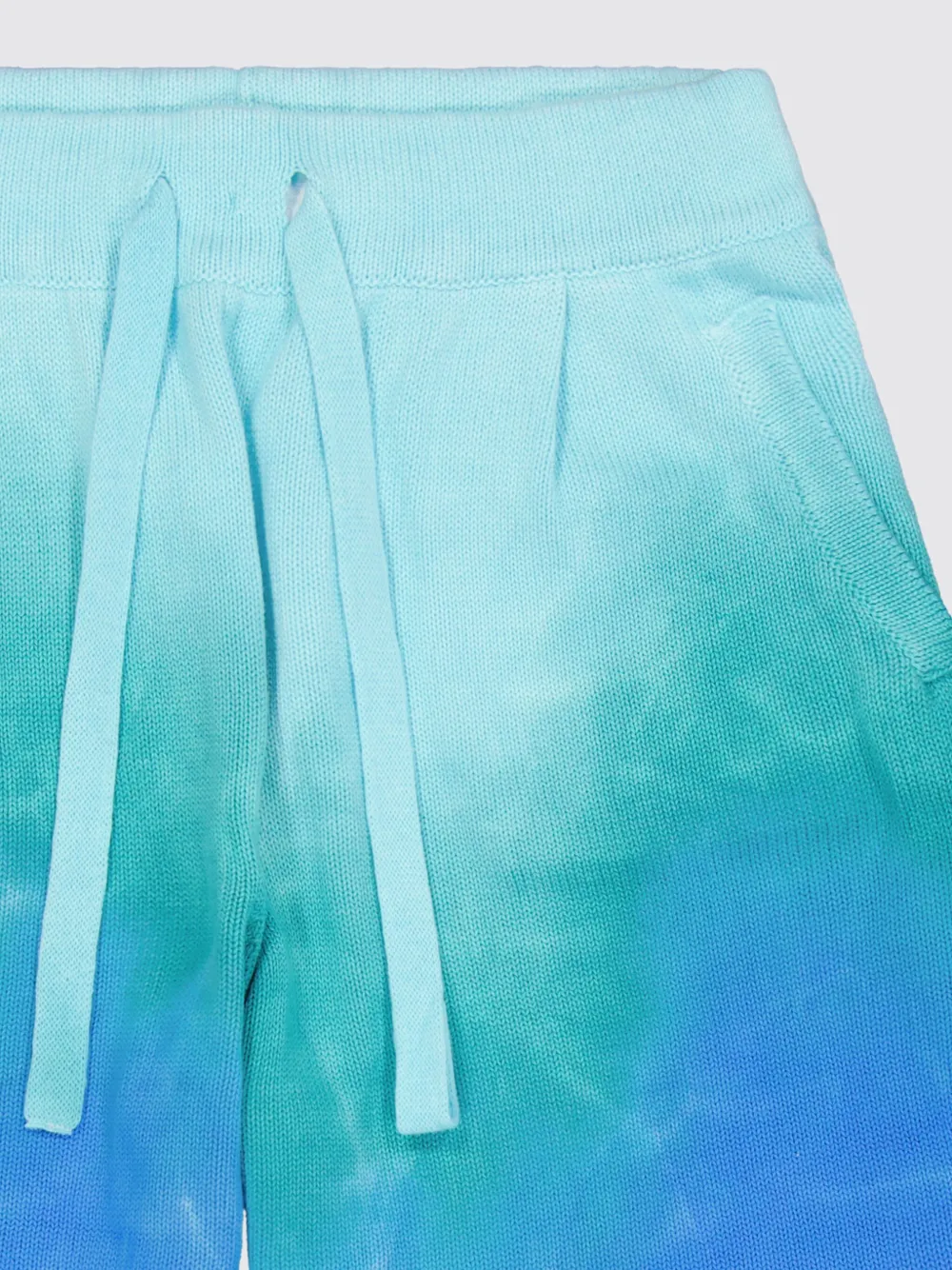 Laneus Shorts met tie-dye print Blauw