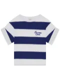 Laneus stripped jersey T-shirt - Blue