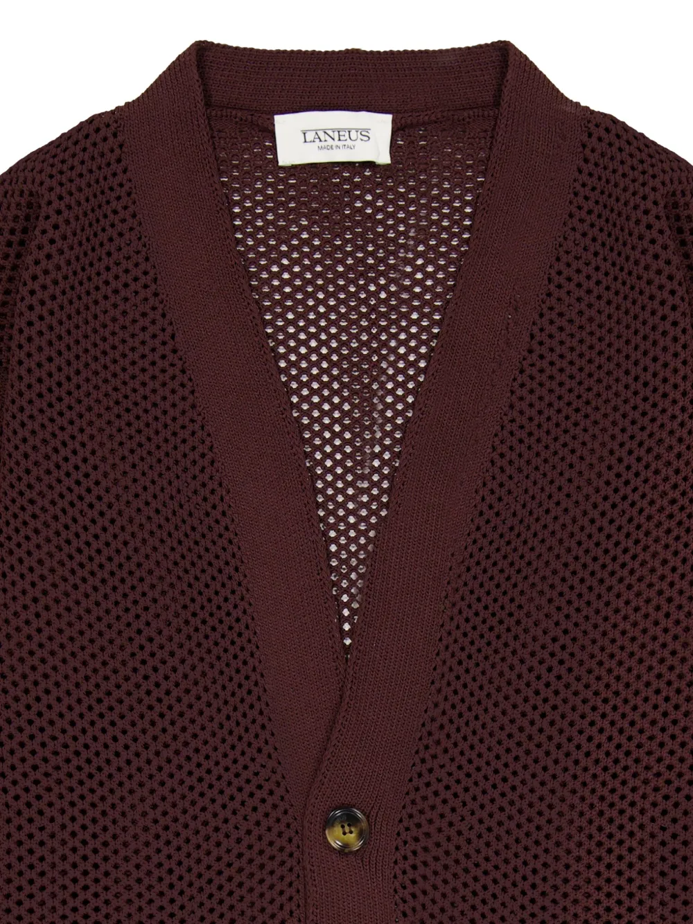 Laneus Gebreid vest Bruin