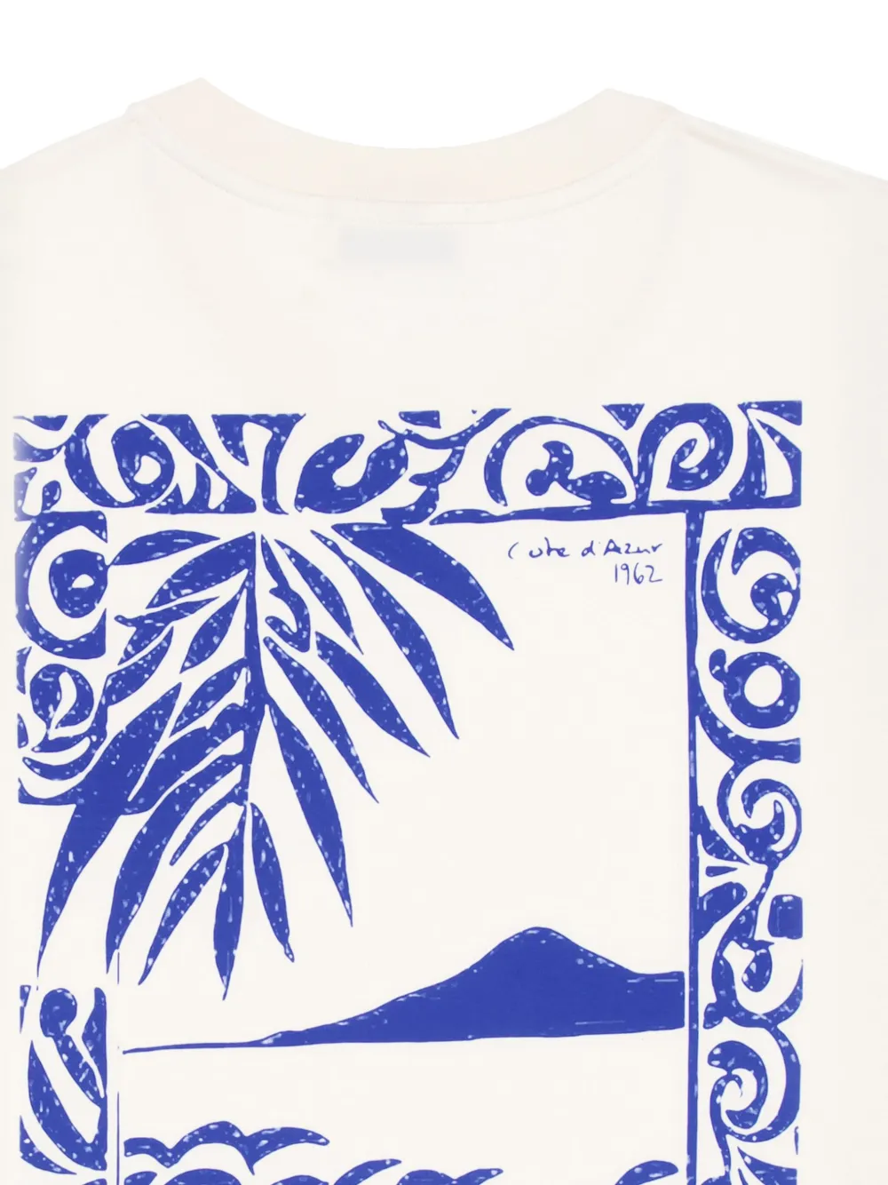 Laneus T-shirt met print Wit