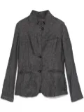 Hannes Roether linen blazer - Black