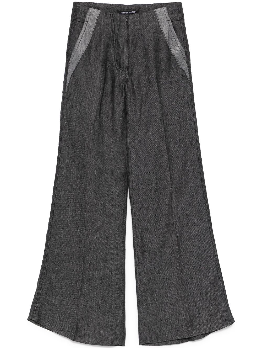 Hannes Roether wide-leg trousers - Black