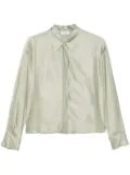 Peserico satin shirt - 035 EUCALIPTO