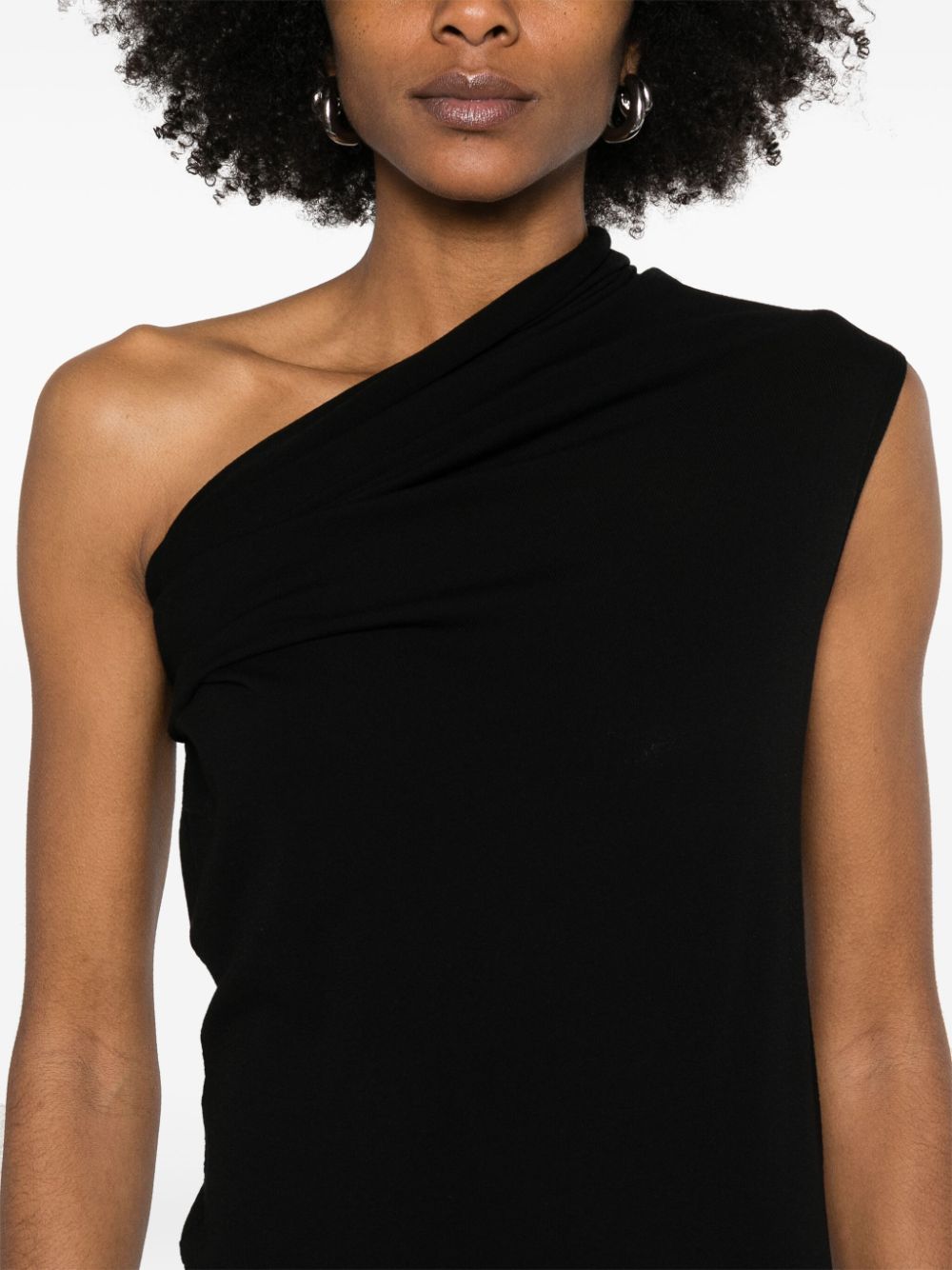 Rick Owens Athena midi dress Zwart