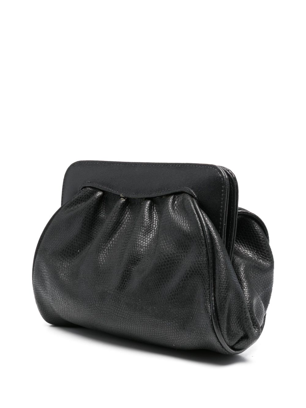 Fendi Pre-Owned 1980s leather clutch bag - Black