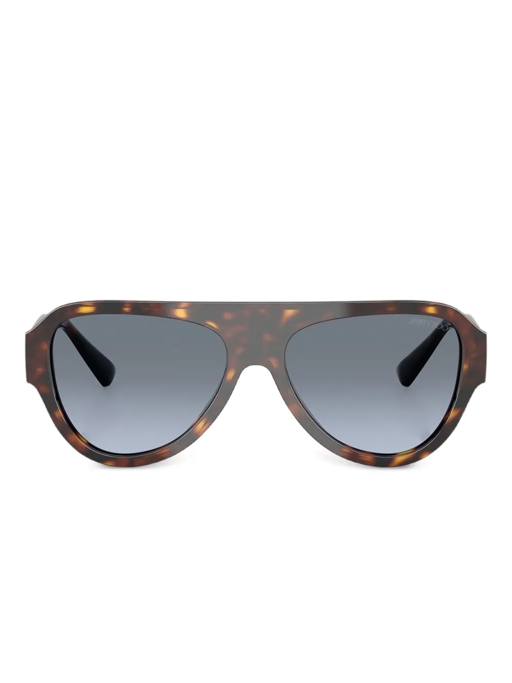 Jimmy Choo Eyewear lentes de sol Eira con armazón geométrica estilo carey | marrón | Image 1
