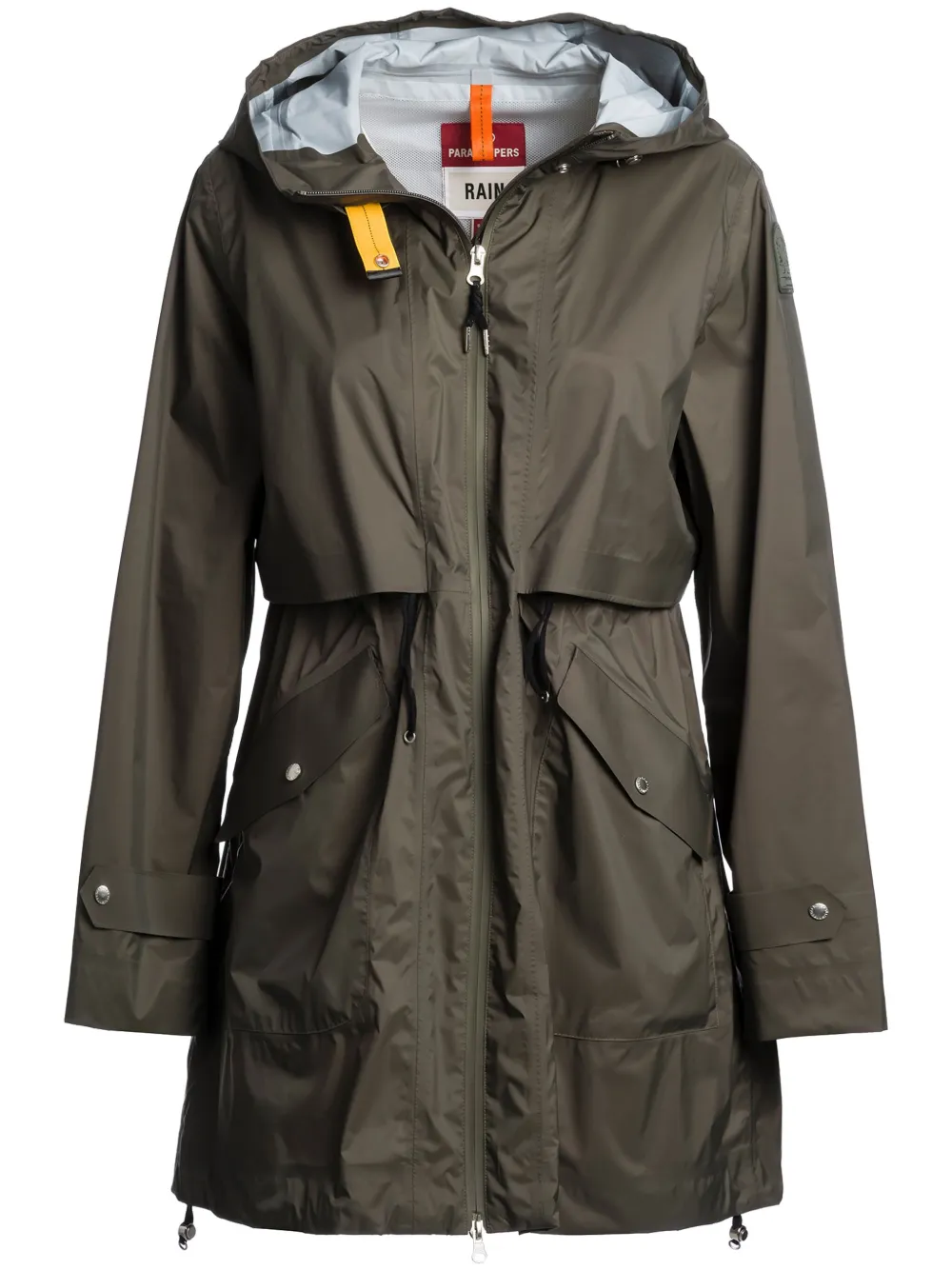 Parajumpers Jas met enkele rij knopen en capuchon Groen
