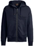 Parajumpers logo-patch zip hoodie - Blue