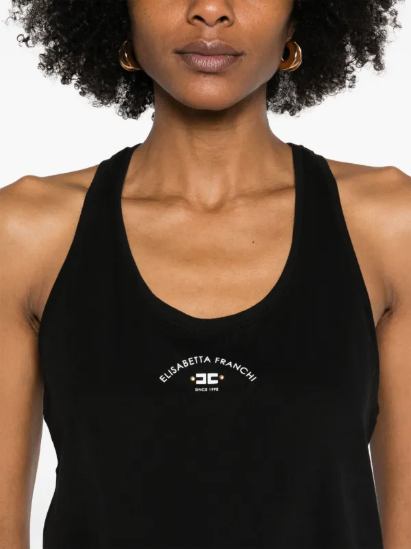 Elisabetta Franchi タンクトップ | ブラック | FARFETCH JP