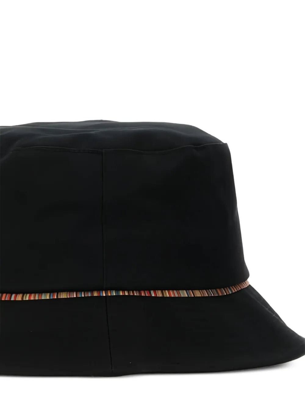 Paul Smith Stripe-detail Bucket Hat In Black