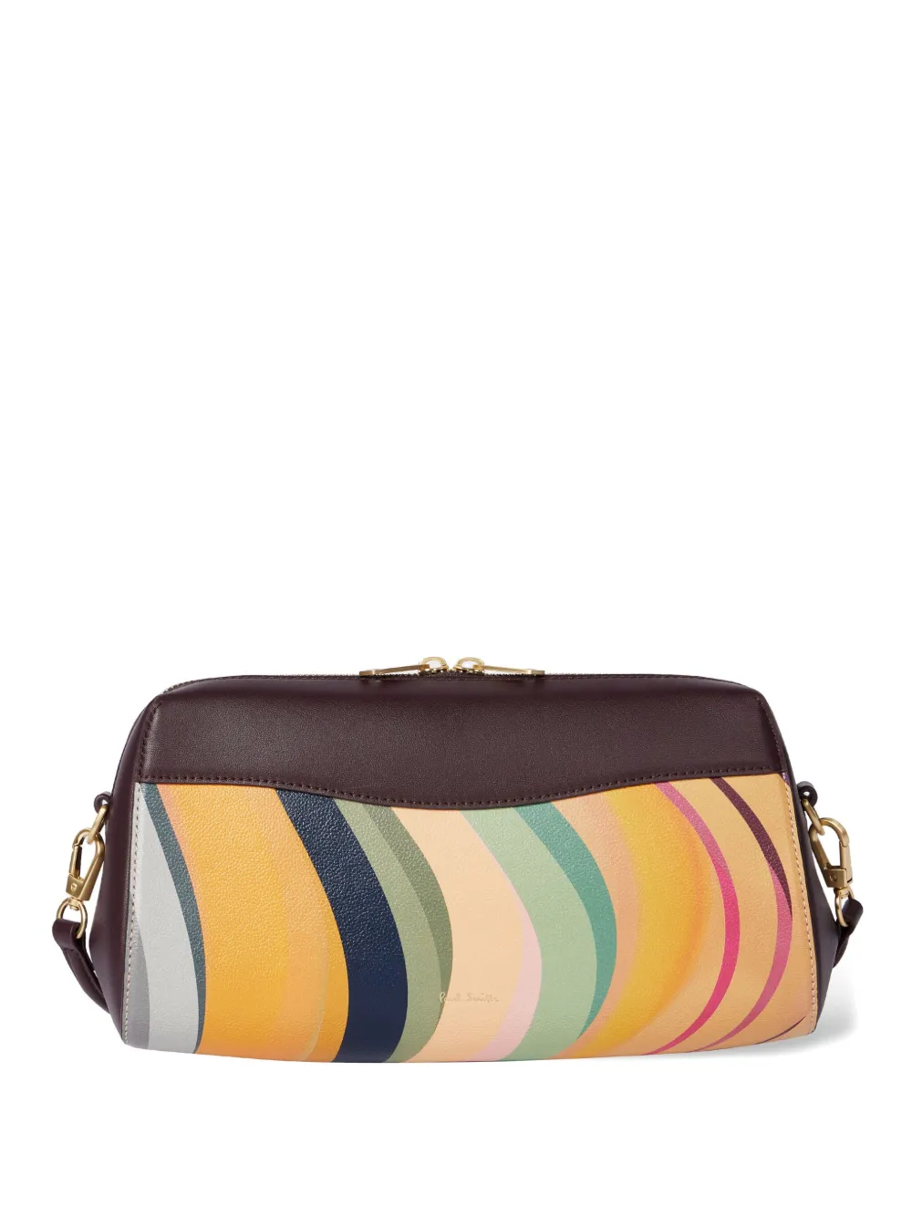 Paul Smith Medium Swirl Shoulder Bag In Yellow