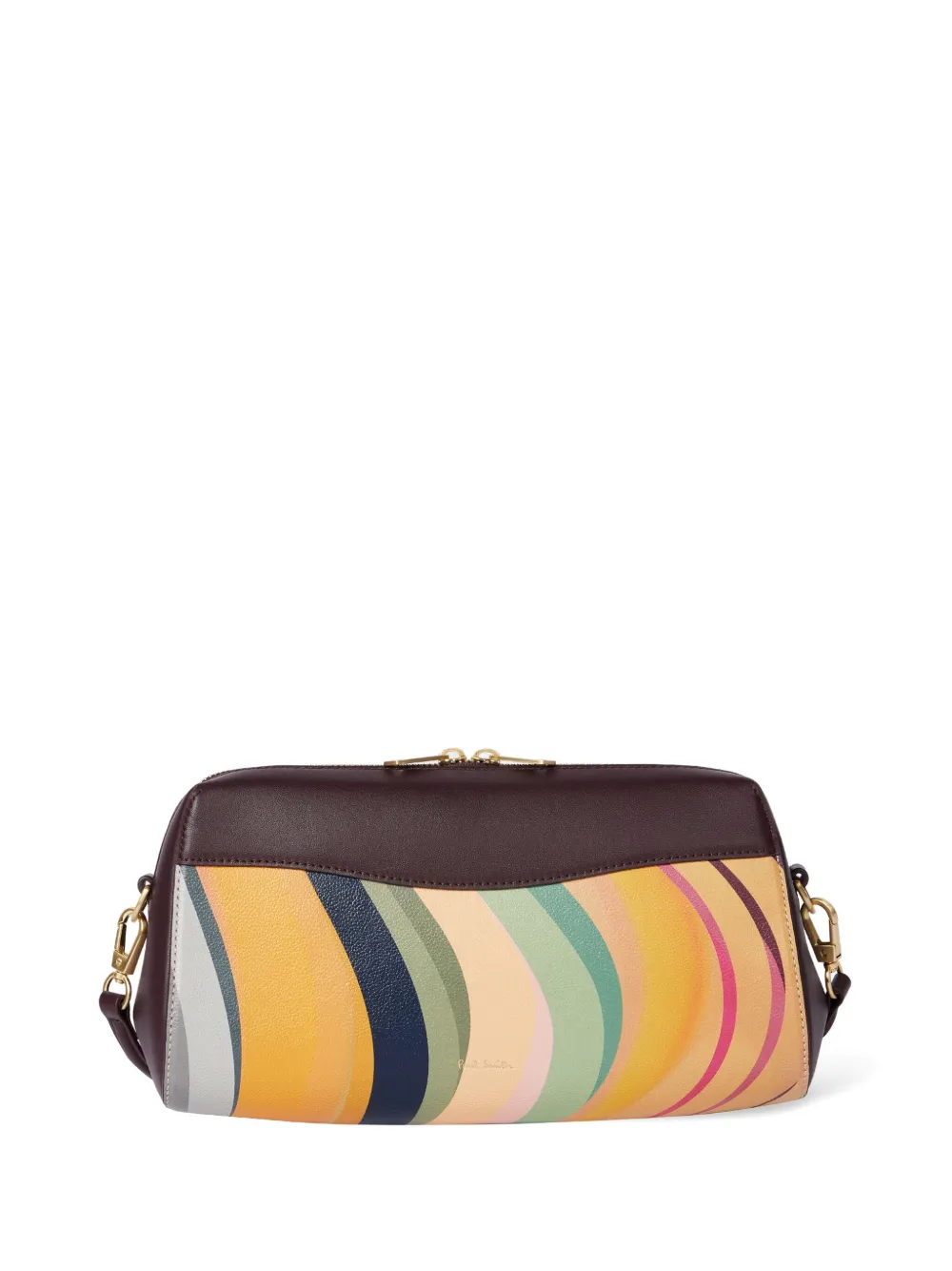 Paul Smith Medium Swirl Shoulder Bag In Yellow