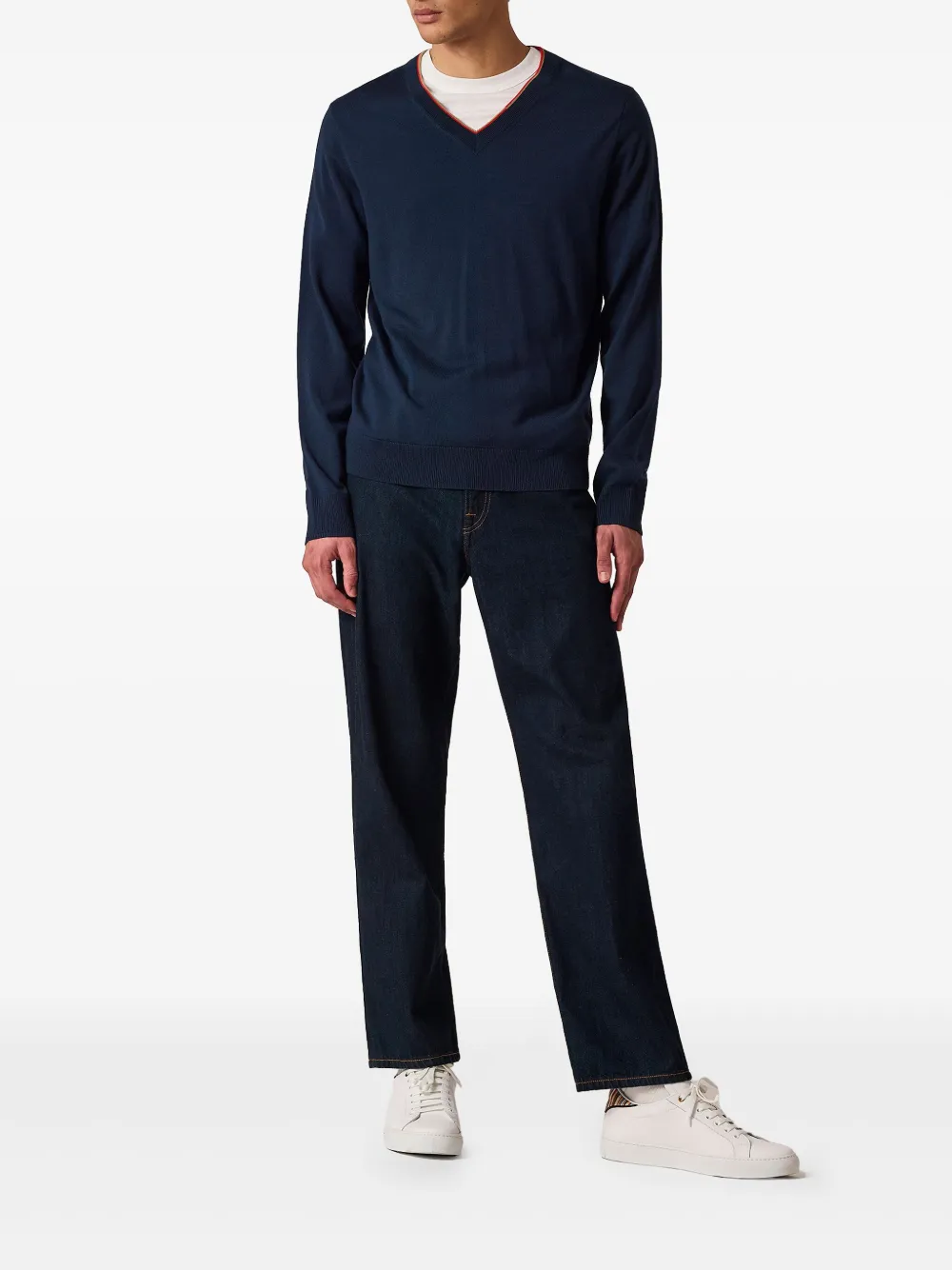 PS Paul Smith Trui met geborduurd logo - Blauw