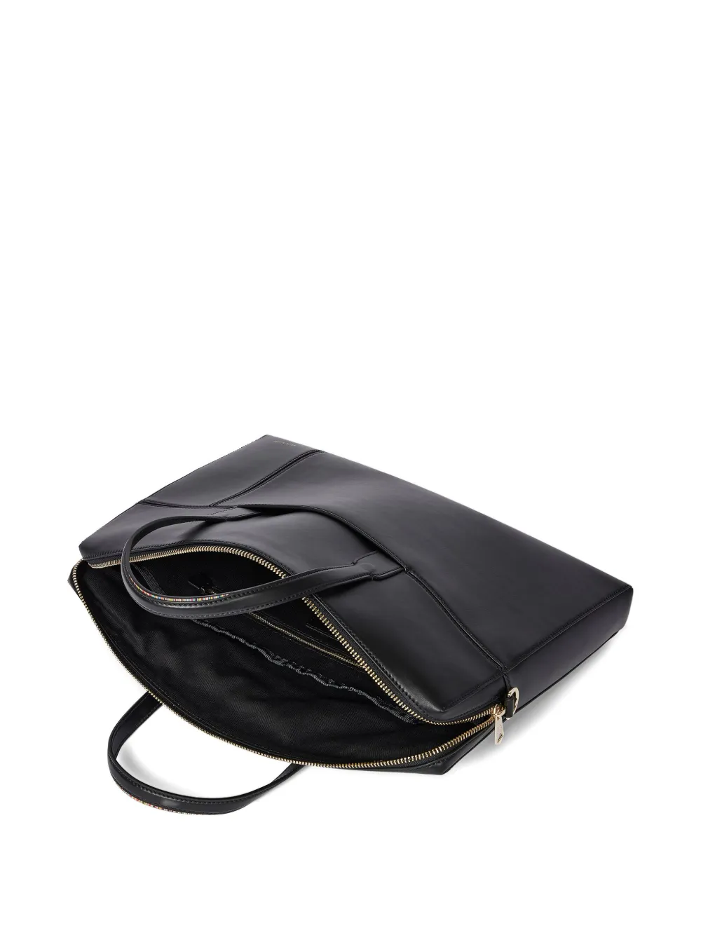 Paul Smith Laptoptas met meerdere strepen en rits - Zwart