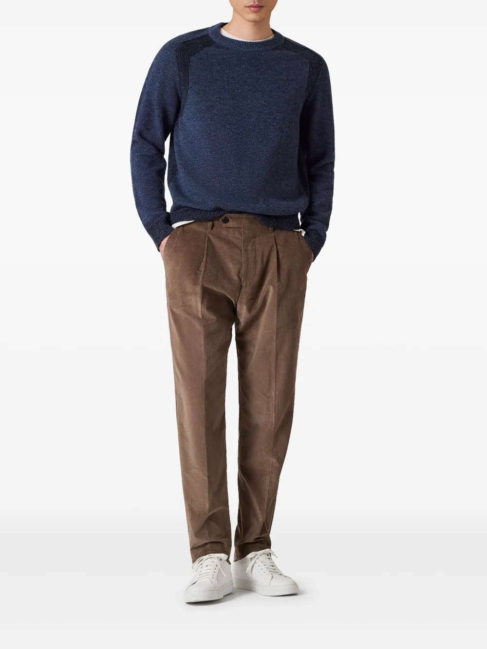 Paul Smith crew-neck lambswool sweater - Blauw