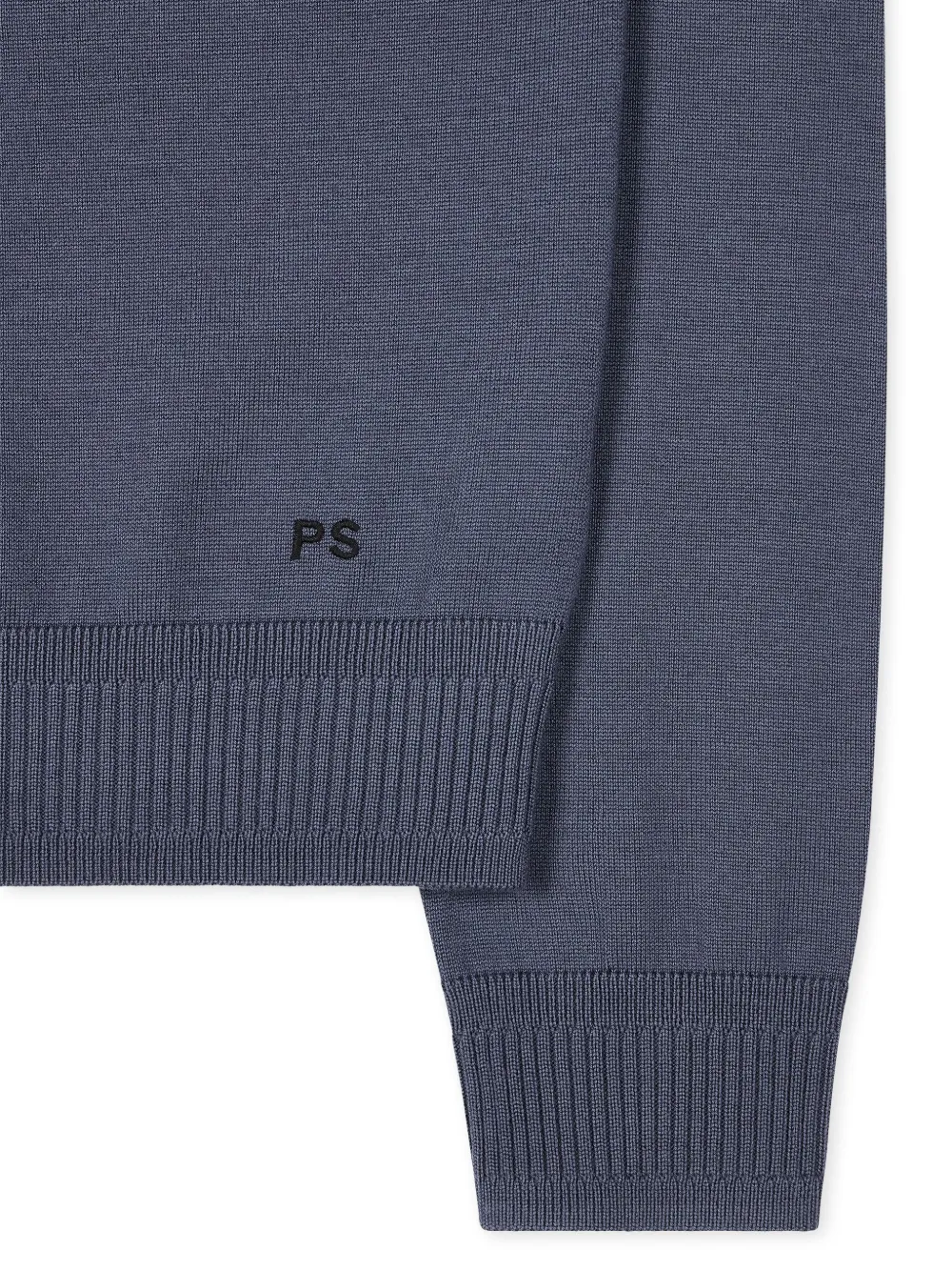 PS Paul Smith Sweater van merinowol met halve rits Blauw