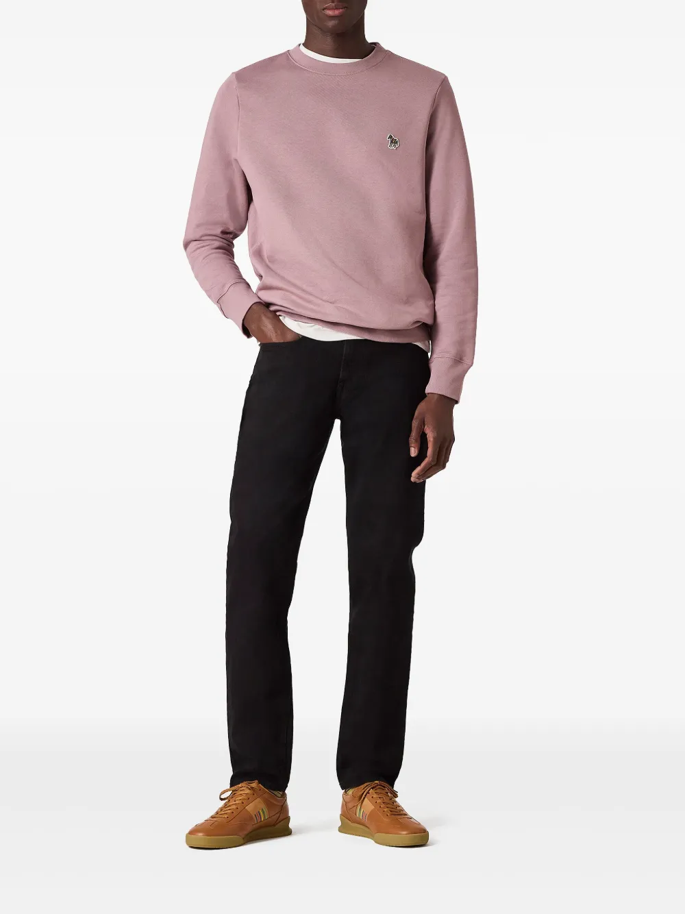 PS Paul Smith Sweater met geborduurd logo - Roze