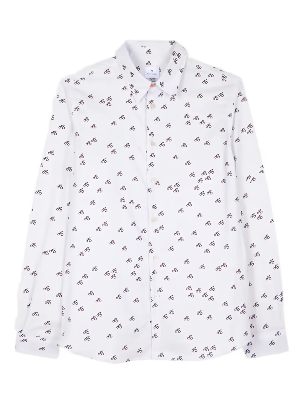 PS Paul Smith bicycle-print shirt | White | Image 1