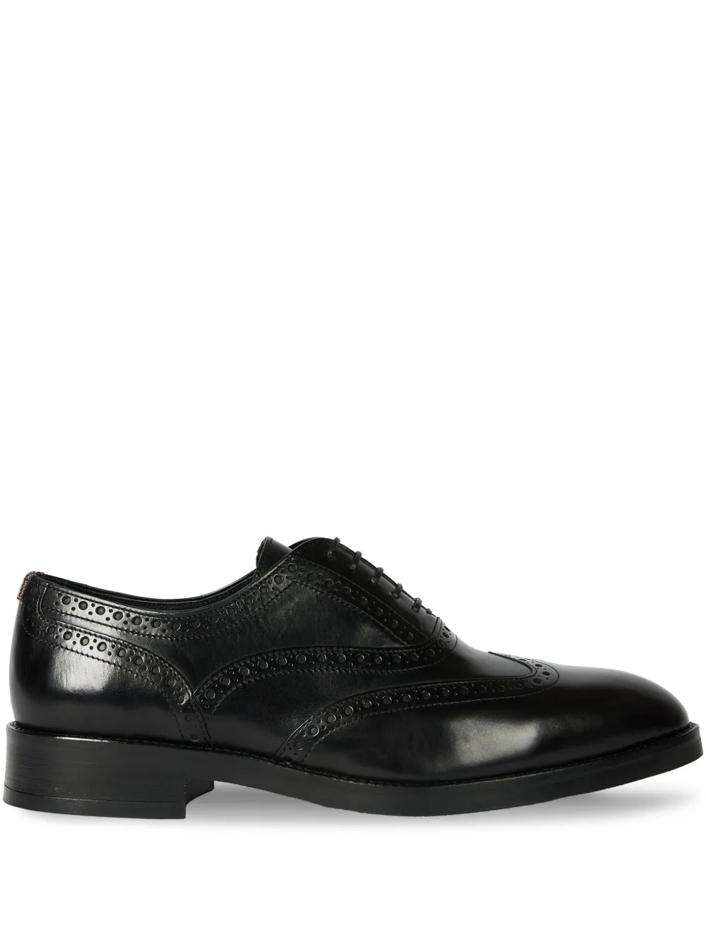 Paul Smith Leren brogues met uitgesneden detail Zwart