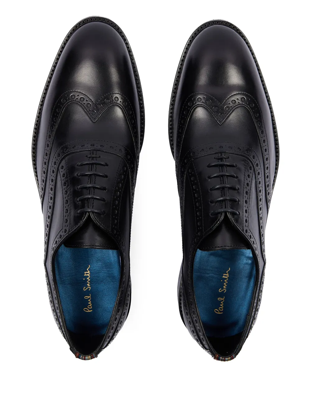 Paul Smith Leren brogues met uitgesneden detail Zwart