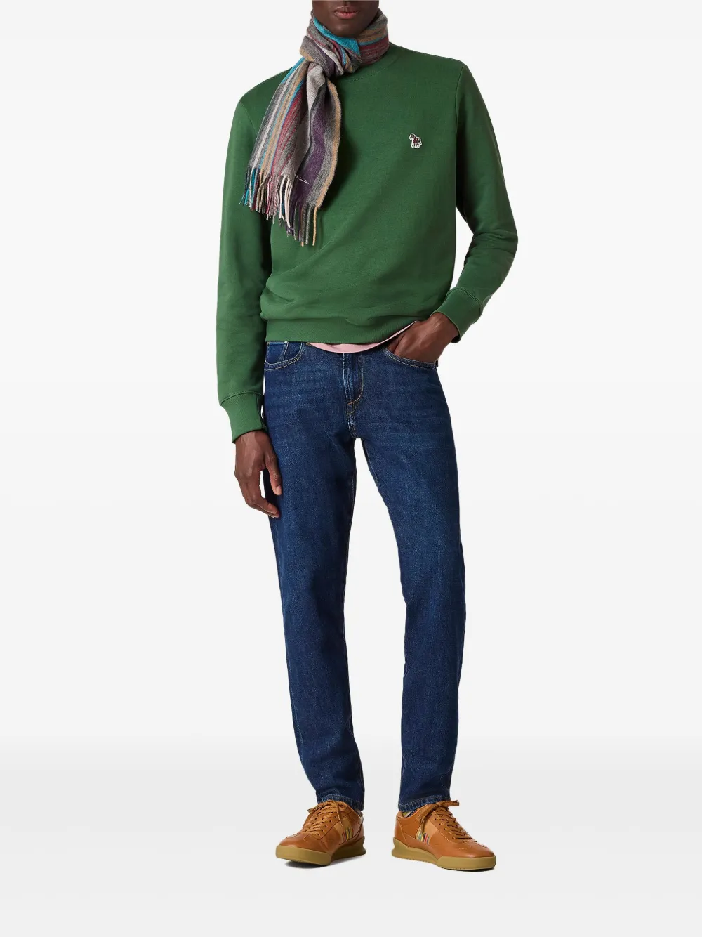 PS Paul Smith Trui met geborduurd logo - Groen