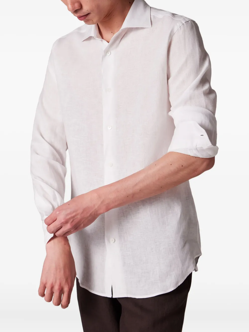 Paul Smith Linnen overhemd Wit