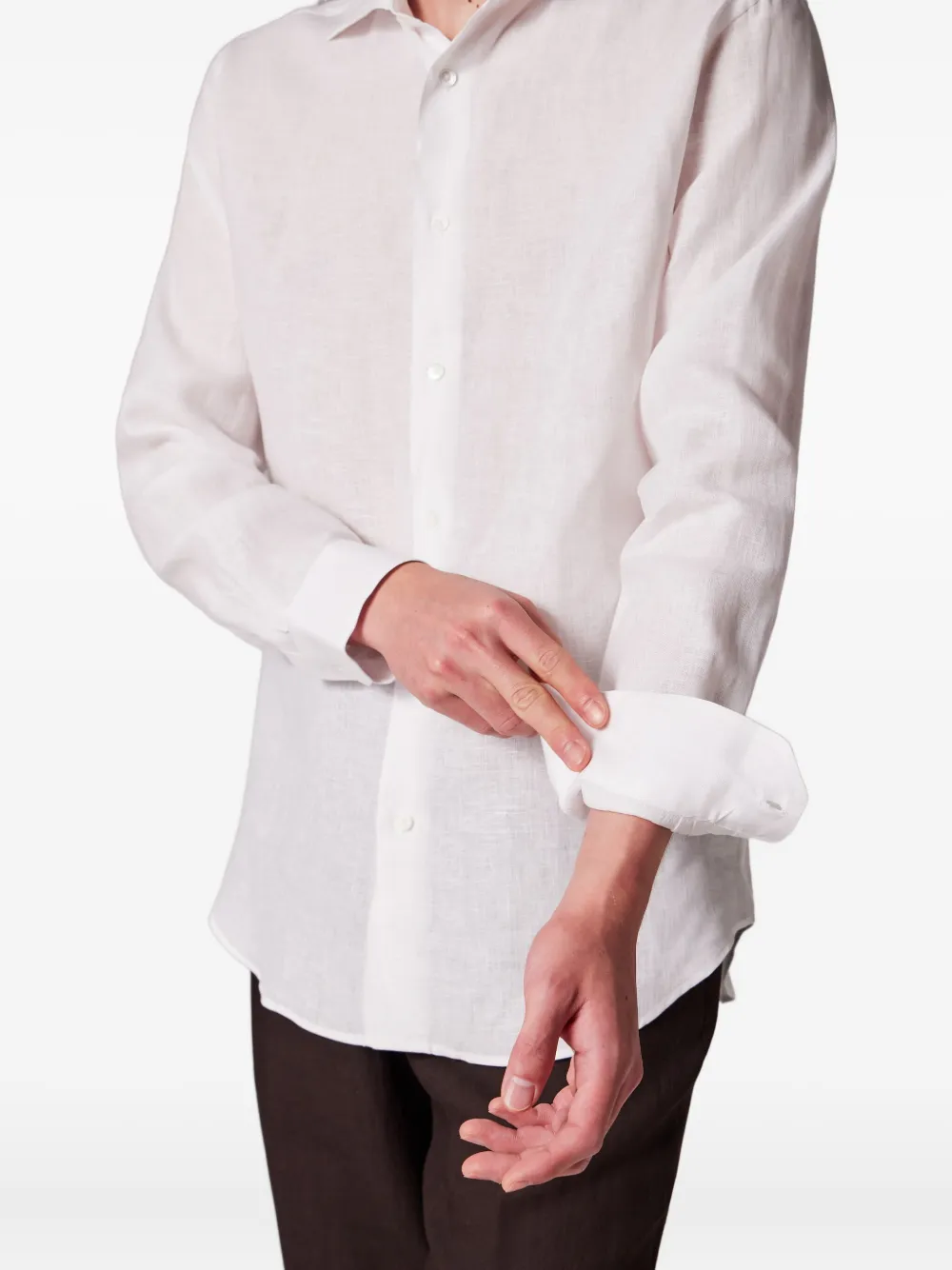 Paul Smith Linnen overhemd Wit