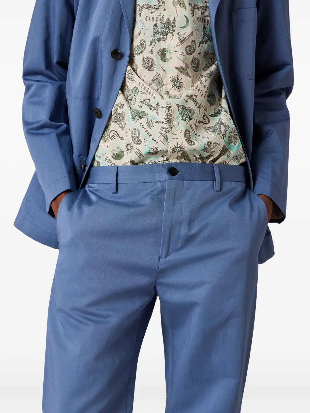Paul Smith Side-pocket Trousers In Blue