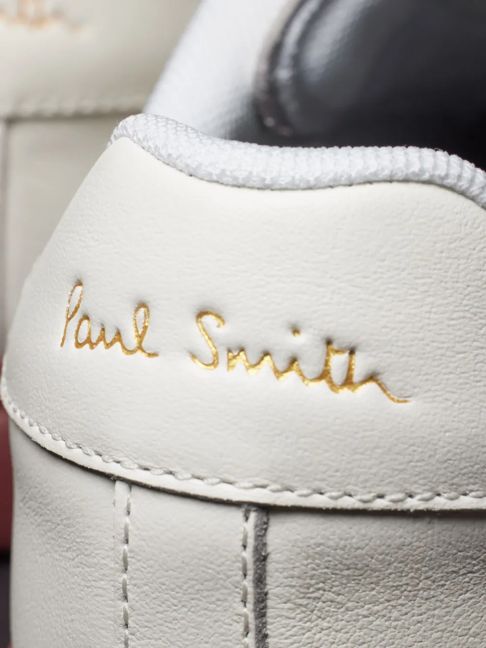 Paul Smith Lapin stripe-detail leather sneakers Wit