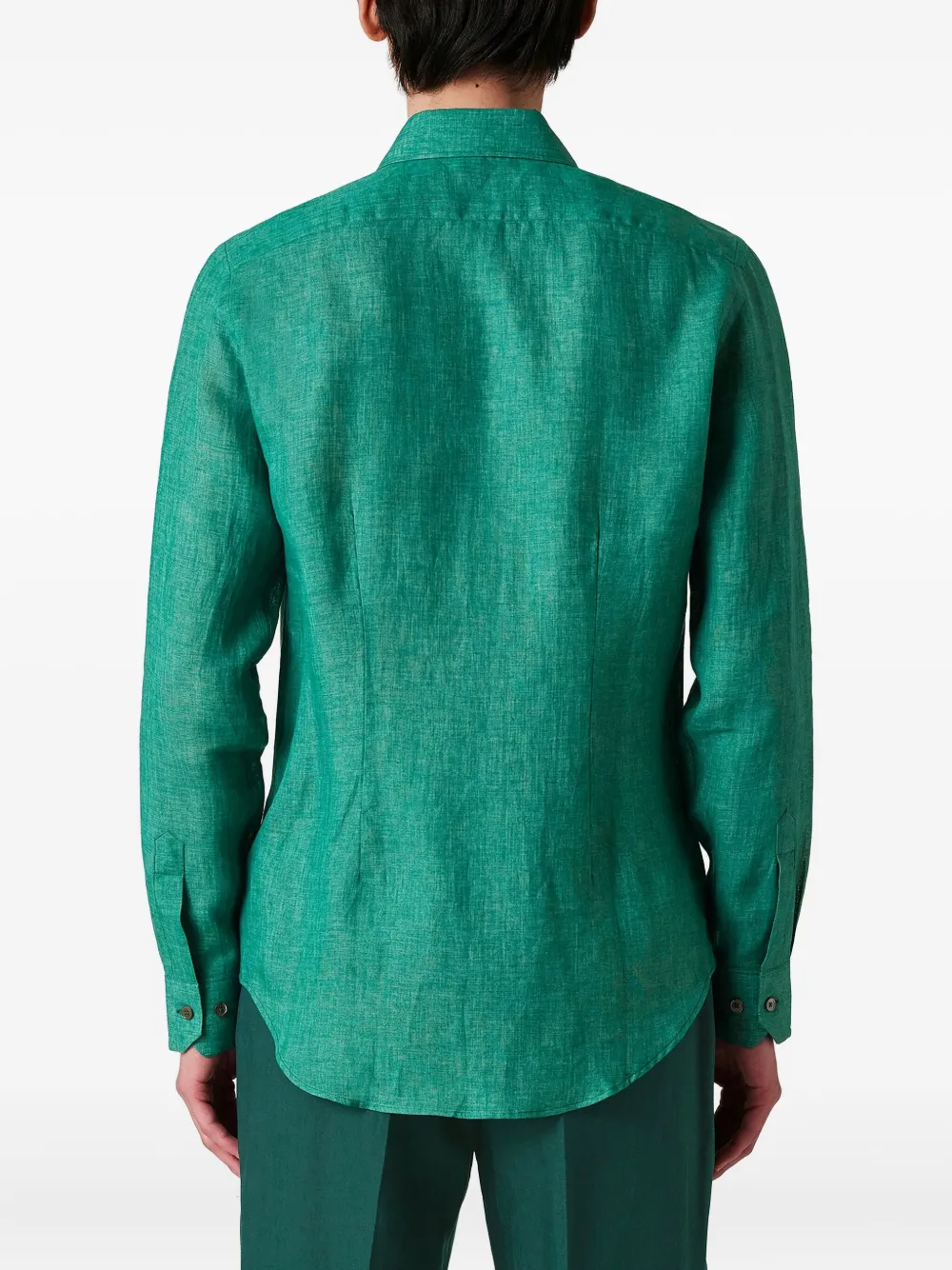 Paul Smith Linnen overhemd Groen