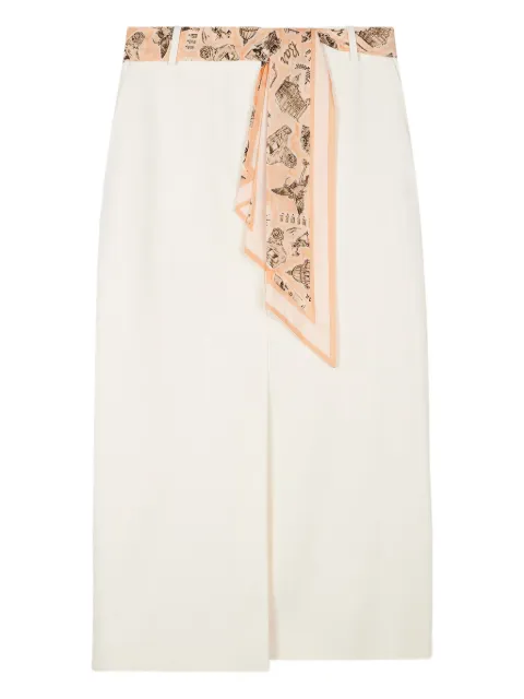 Paul Smith scarf-belt midi skirt