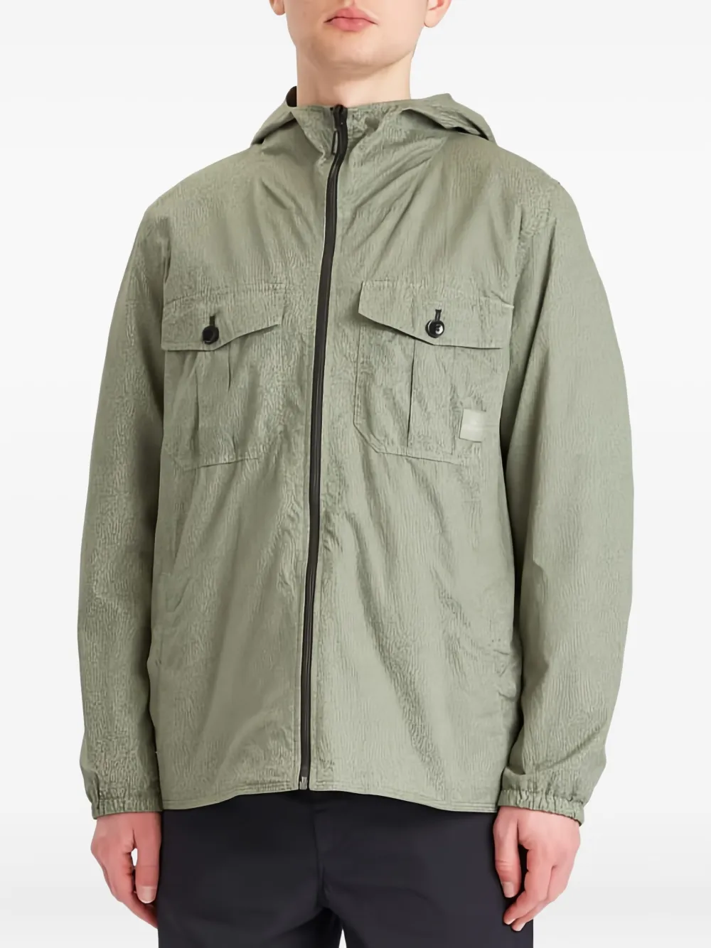 Ps By Paul Smith Hooded Pocket Jacket In Green