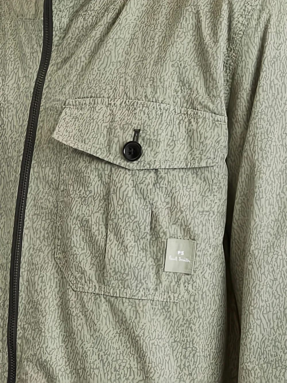 Ps By Paul Smith Hooded Pocket Jacket In Green