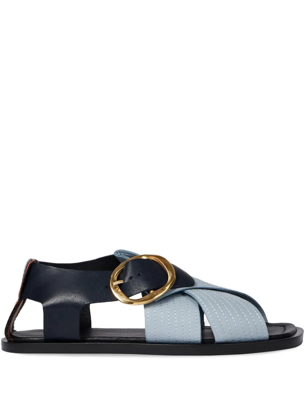 Paul Smith cross-strap buckle sandals Blue