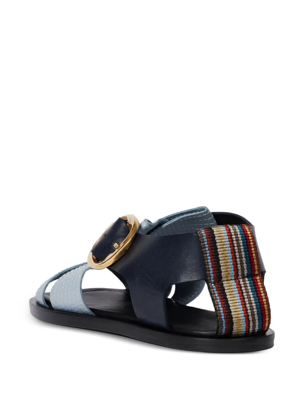 Paul Smith cross-strap buckle sandals Blue