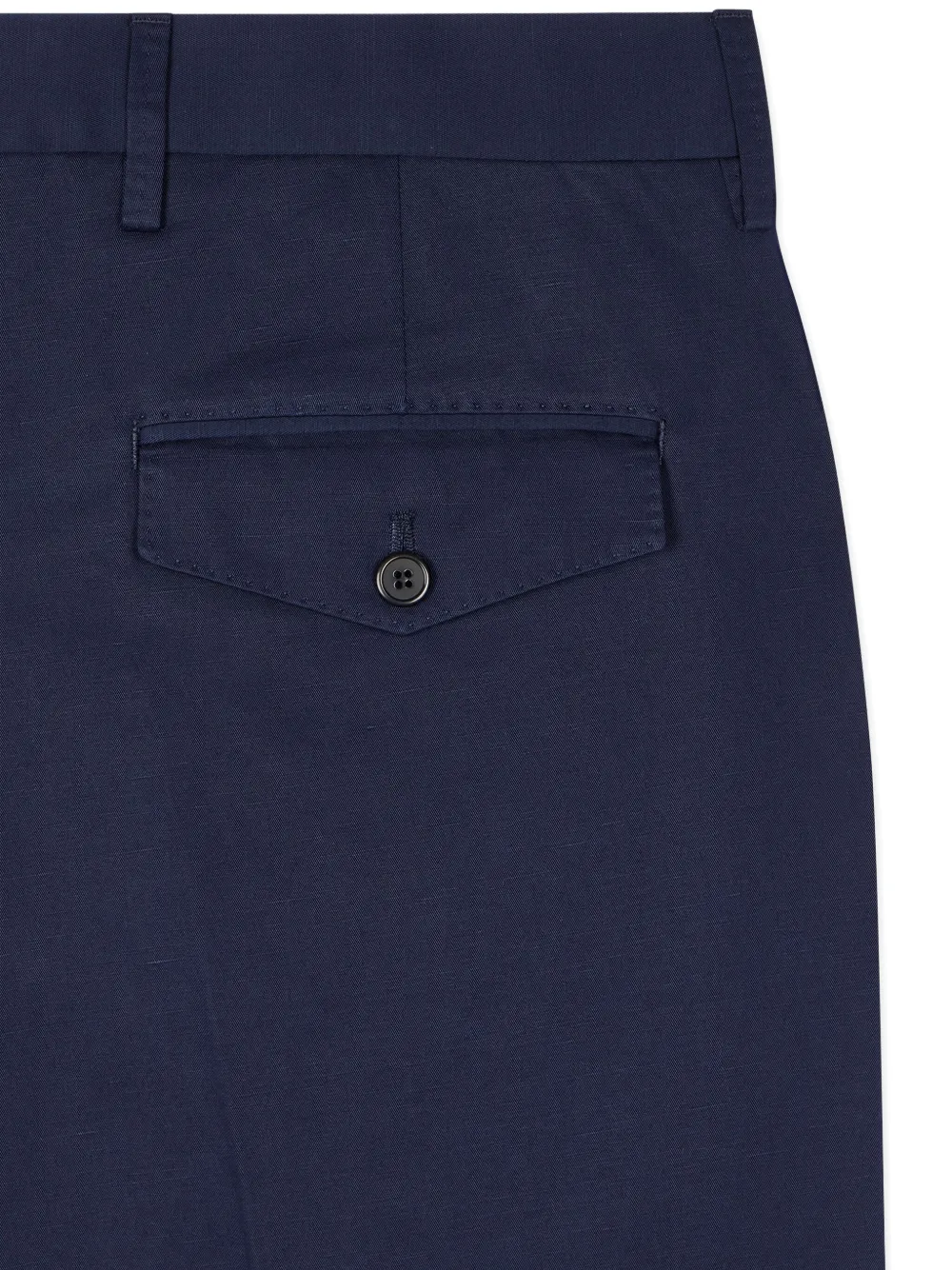 Paul Smith Broek met riemlussen en platte voorkant - Blauw