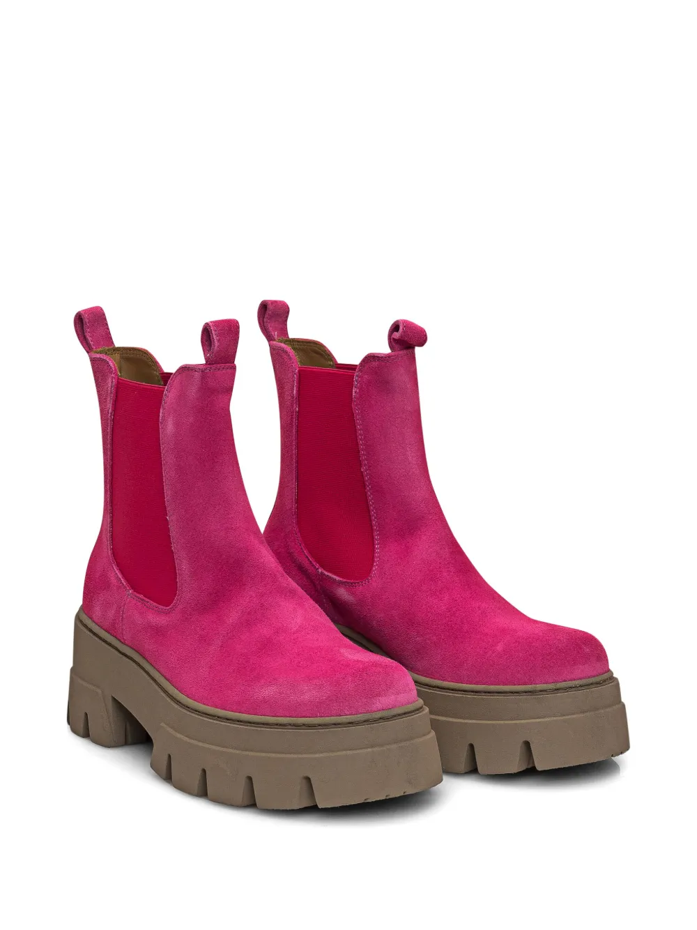 ENNEQUADRO 60mm suede ankle boots - Roze