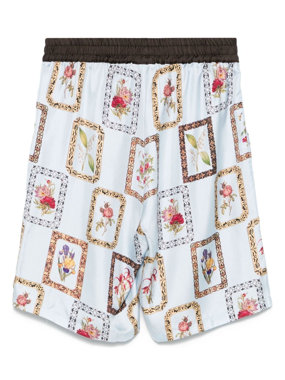 Pierre-Louis Mascia Zijden shorts - Blauw