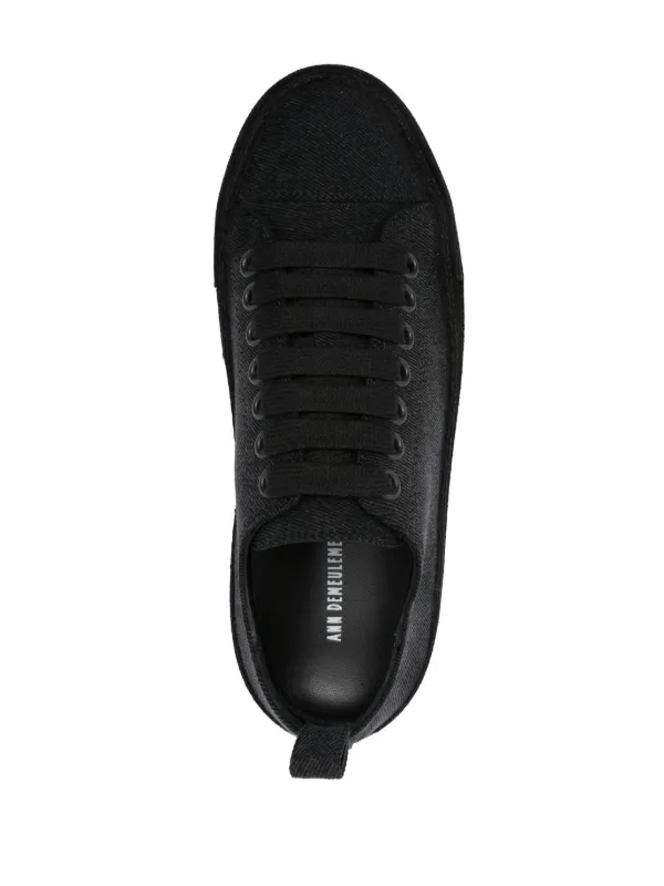 【関税込み】Ann Demeulemeester ブラック Gert スニーカー セール】ANN DEMEULEMEESTER GERT LOW TOP SNEAKERS（スニーカー