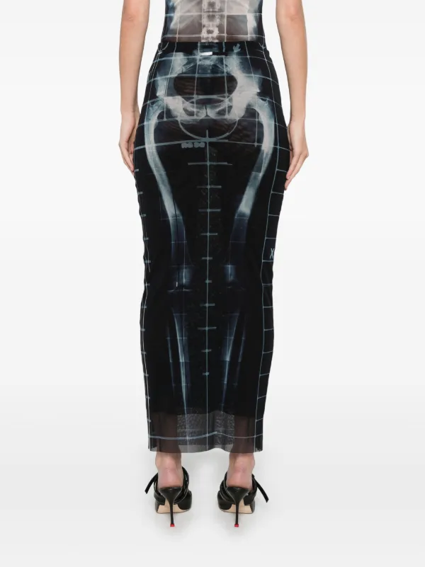 スカート Jean Paul Gaultier Black Long Skirt Jean Paul Gaultier Vintage Black Wrap Skirt Size 42 Fits 6