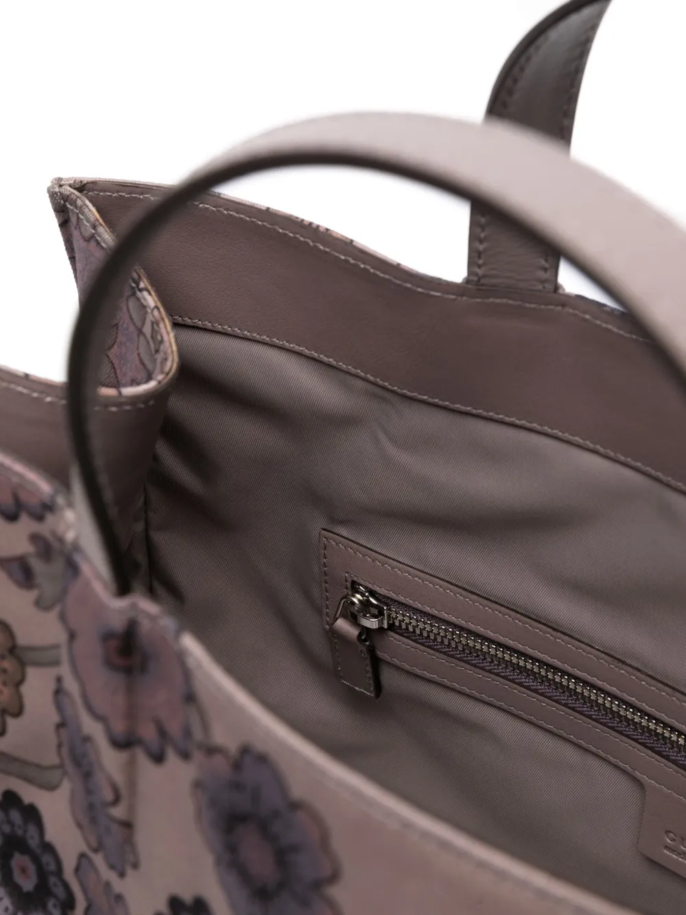 Gucci Shopper met bloemenprint Bruin