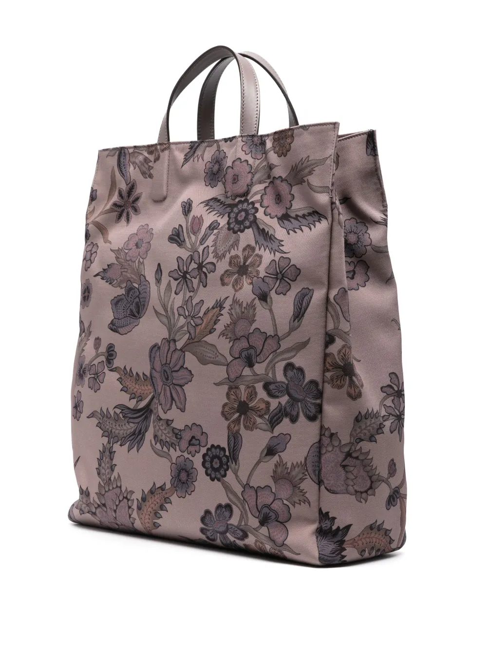 Gucci Shopper met bloemenprint Bruin