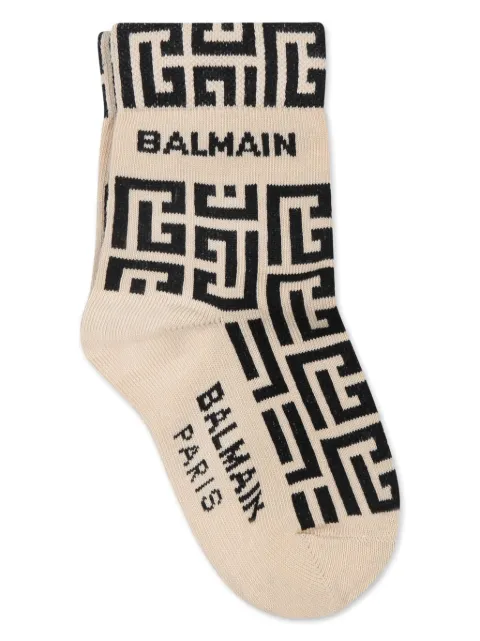 Balmain Kids logo-print socks 
