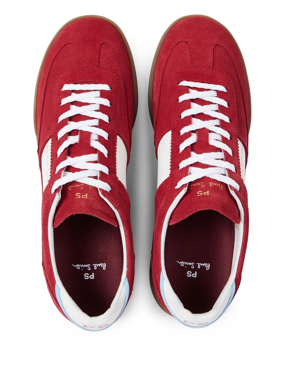 PS Paul Smith Dover suède sneakers Rood