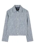 PS Paul Smith houndstooth-pattern jacket - Blue