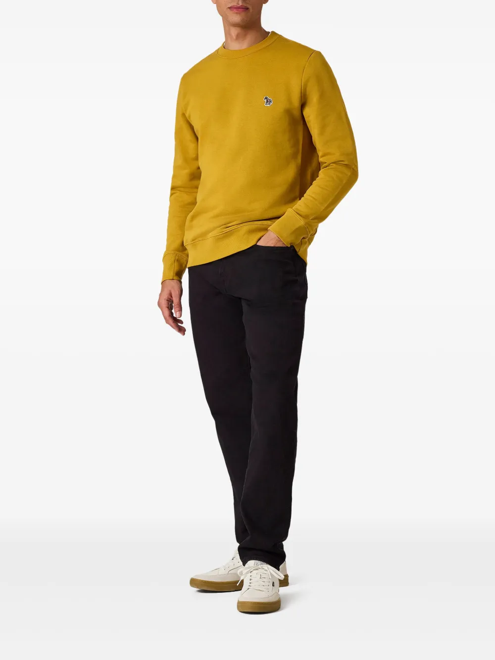 PS Paul Smith logo-embroidered sweatshirt - Geel