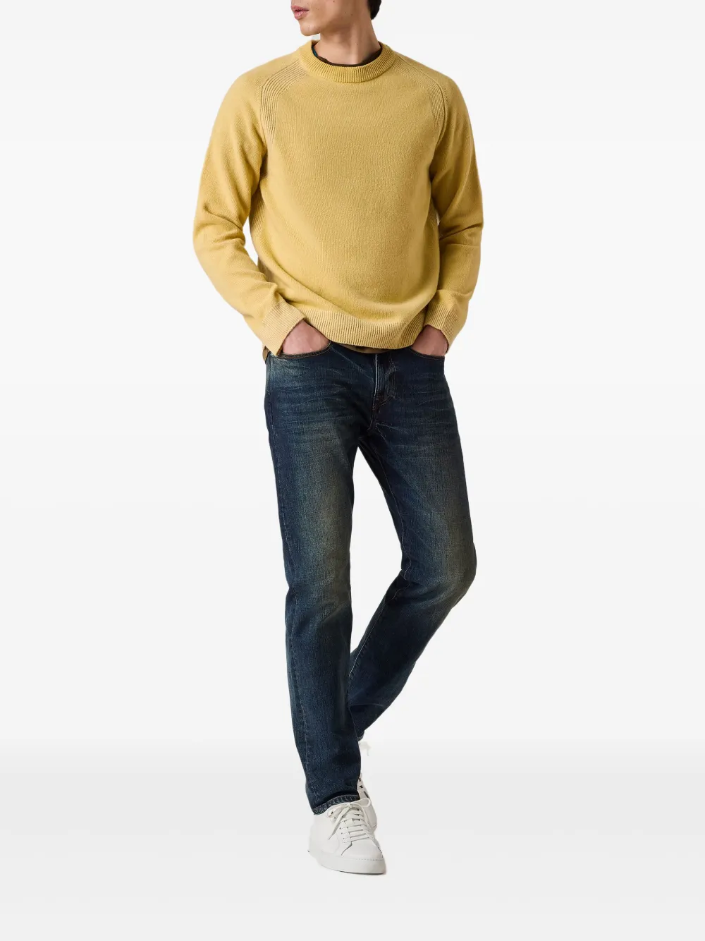 Paul Smith crew-neck lambswool sweater - Geel