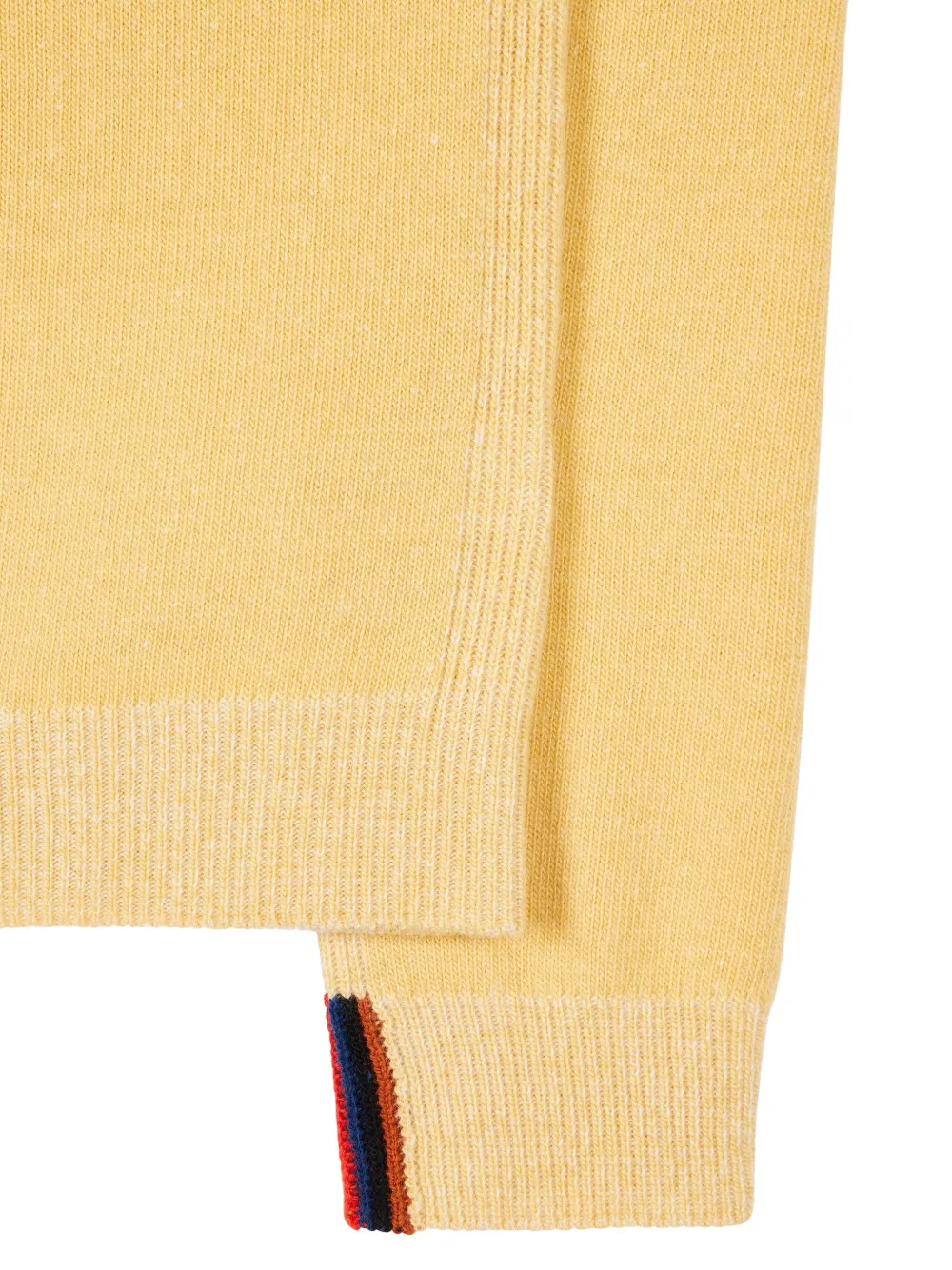 Shop Paul Smith Crew-neck Lambswool Sweater In Yellow