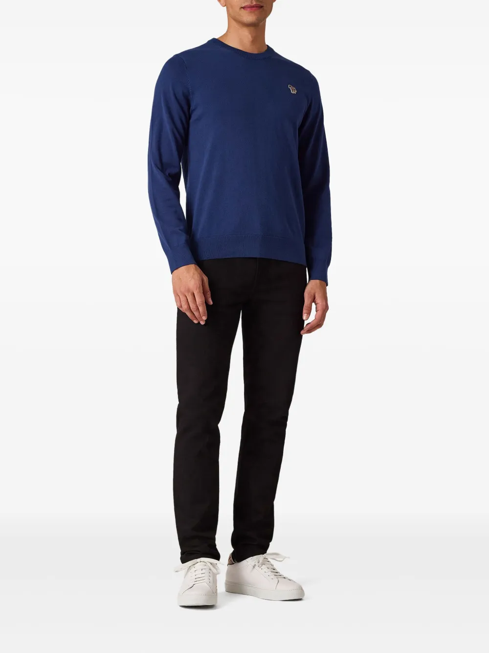 PS Paul Smith Trui met geborduurd logo - Blauw